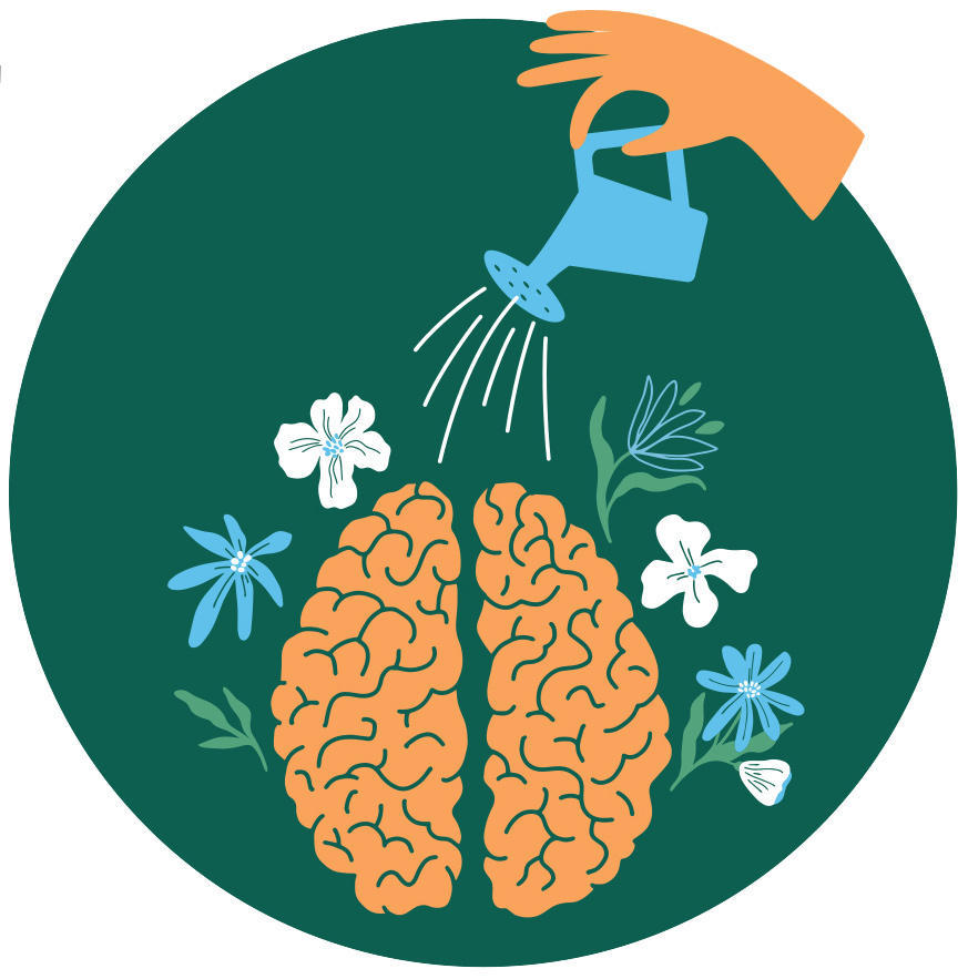 Watering a garden for your brain