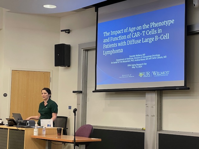 Danielle Wallace presents "The Impact of Age on the Phenotype and Function of CAR-T Cells in Patients with Diffuse Large B-Cell Lymphoma