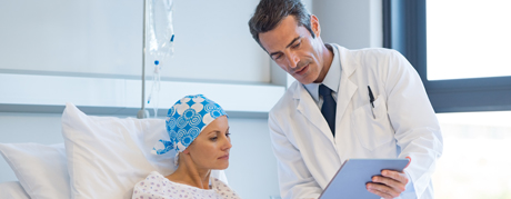 doctor with chemo patient photo