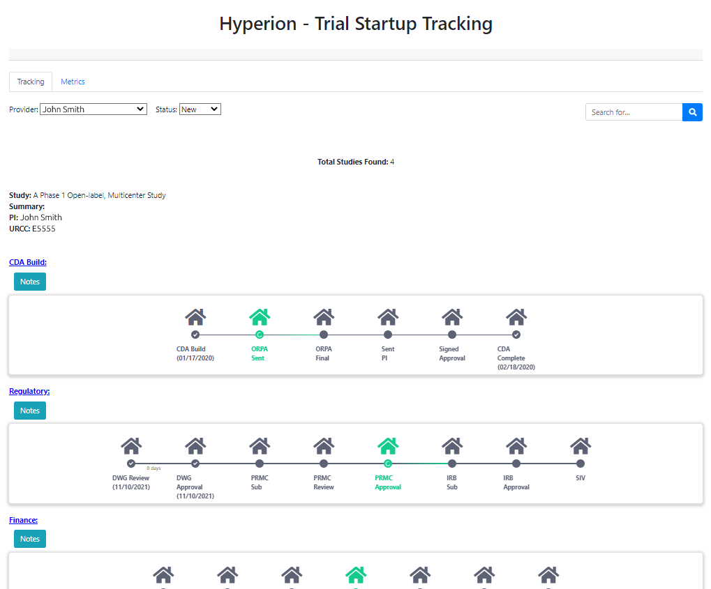 trial tracker