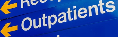 Sign that says Outpatients