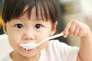 Girl eating