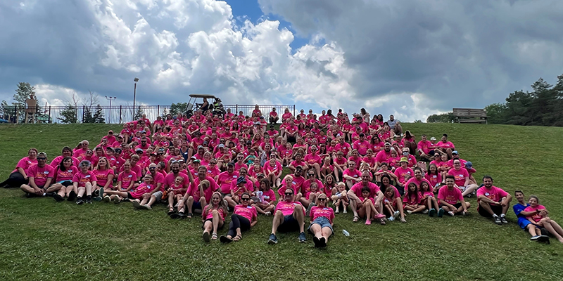 Family Camp Day 2022 - big group of family campers