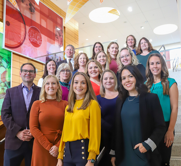 Cleft and Craniofacial Center Team in Children's Hospital lobby