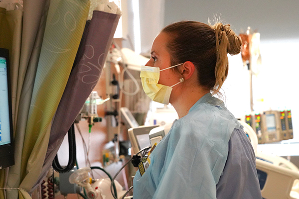 Nurses at Golisano Children's Hospital, Rochester, in the PICU and PCCC