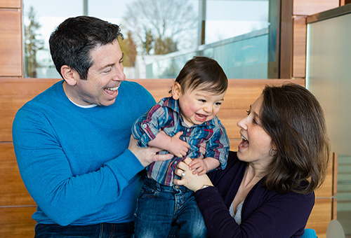 Ben with Mom and Dad