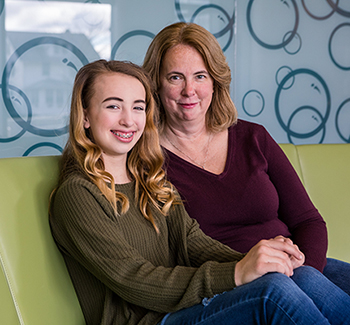 Adrianna with her mom, Barb.