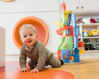 Samuel Glaub crawling