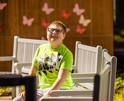 Jacob in Grace's Garden at GCH