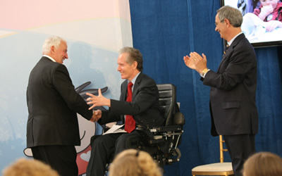 Tom Golisano and Brad Berk at Gift Ceremony