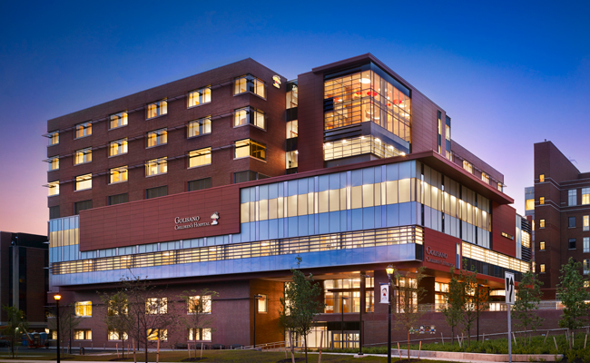 GCH exterior at night