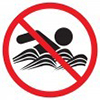 no swimming