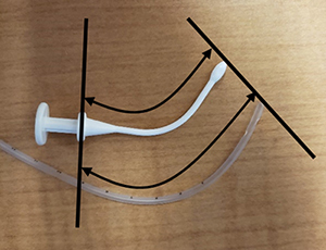 trach length, tube length