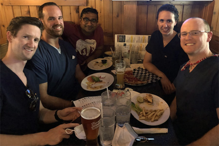 Fellows At Dinner