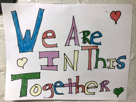 Sign in at Strong Memorial Hospital: We are All in this Together