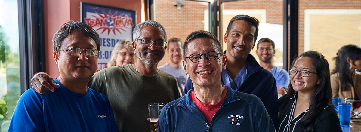 Faculty Members in a Restaurant
