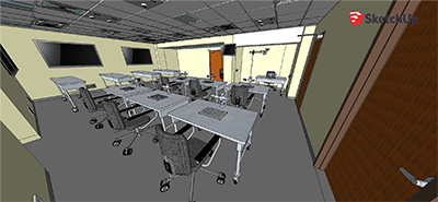 Rendering of the skills lab