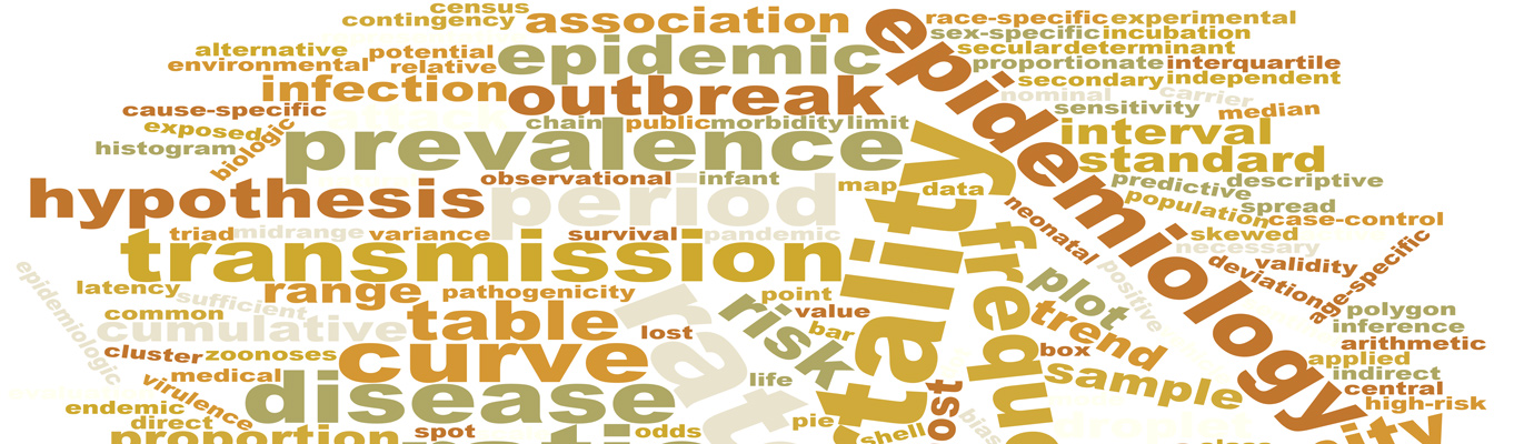 Epidemiology Word Cloud Banner