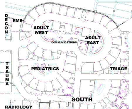 EMergency Dept map