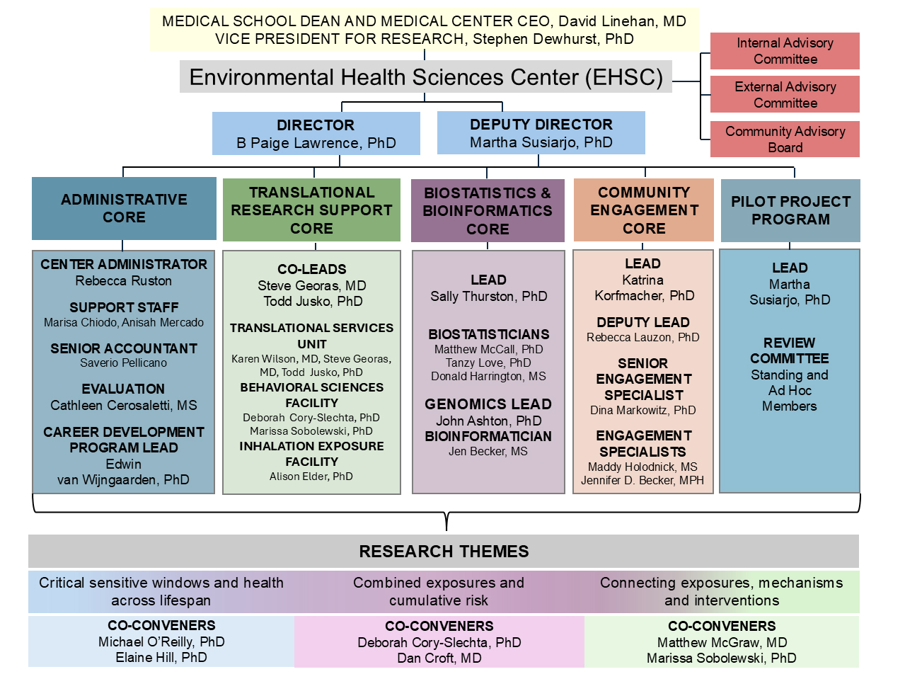 Organizational Chart with Themes
