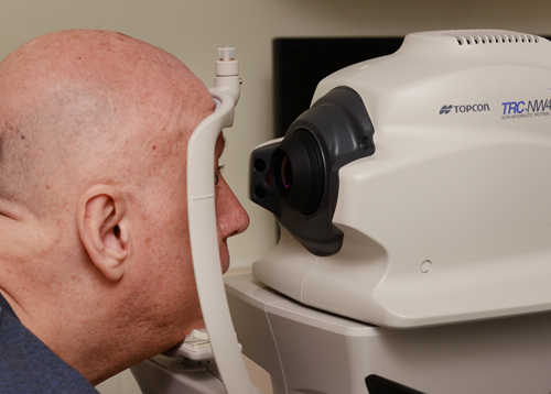 patient at Topcon