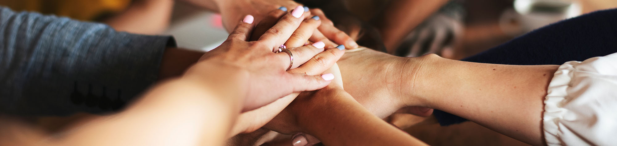 hands on top of each other