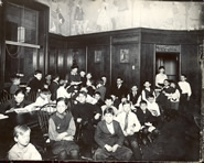 Children waiting at the Dispensary for treatment