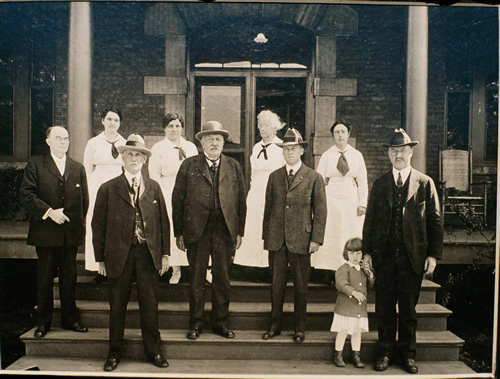 Eugene Howard and staff