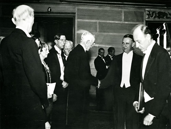 G. H. Whipple at Nobel prize ceremony, 1934