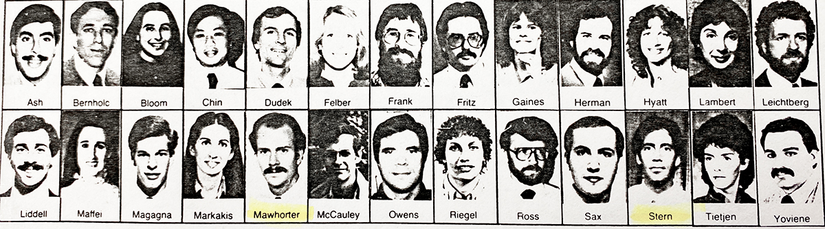 PGY-1s, 1985 PCPIM Class