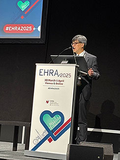 David Huang, MD, presents at EHRA 2025