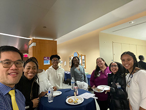 Medical students at Pathways dinner
