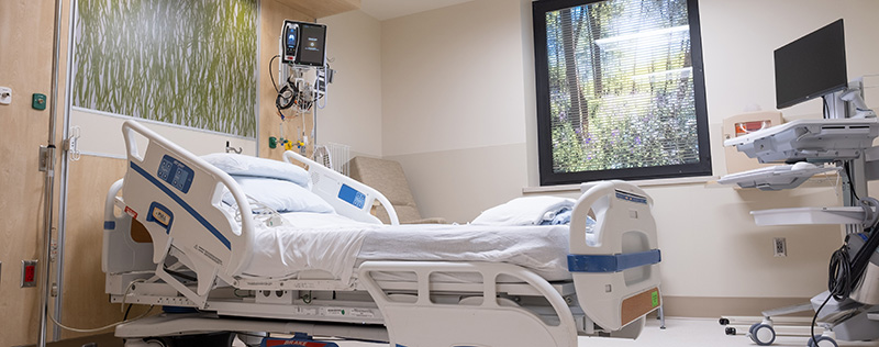 patient rooms inside of the SUMMITS unit