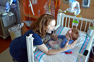 Pediatric Physical Therapy Resident with Patient