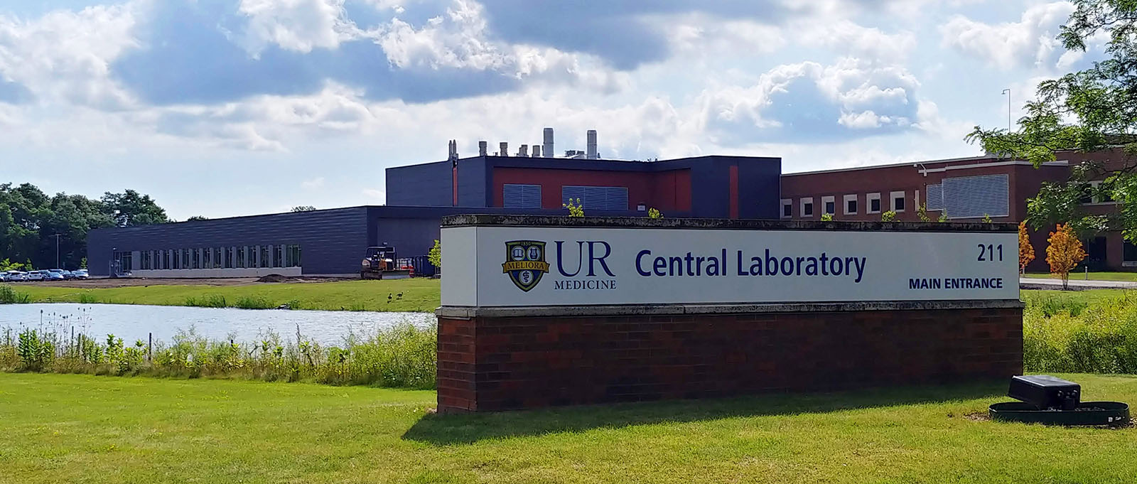 UR Pathology Sign in Front of Building on Bailey Road