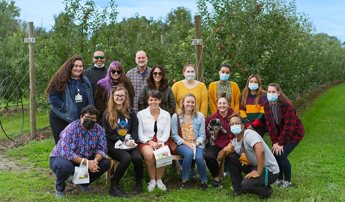 Team Picture - Apple Picking, September 2021