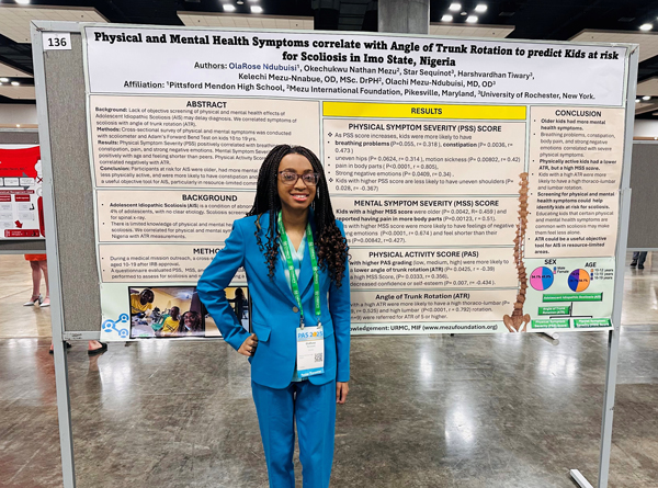 OlaRose Ndubuisi and poster presentation