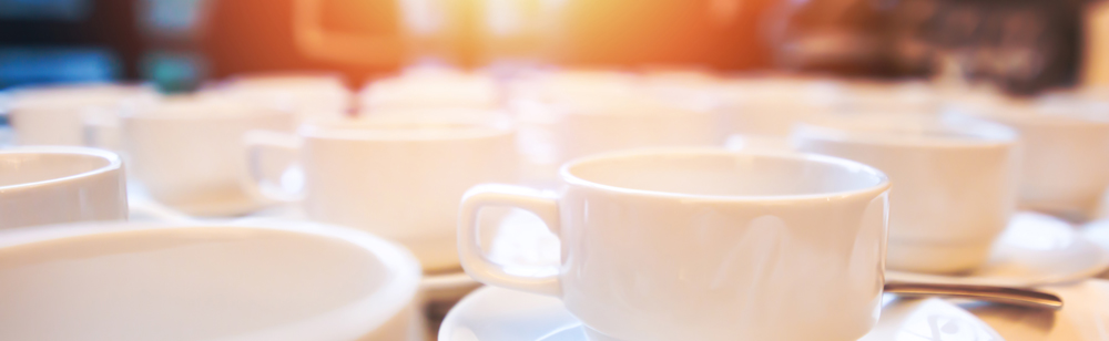 coffee cups on a table