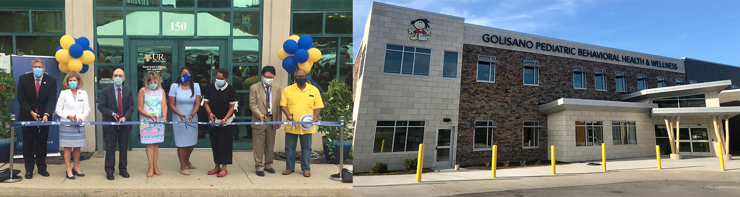 Golisano Pediatric Behavioral Services building and Adult Outpatient Services ribbon cutting