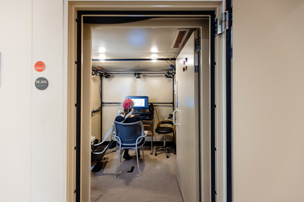 Photo of one of the EEG testing rooms at UR CABIN