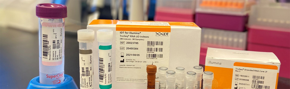 Illumina Total RNA Library Kit Image with box and reagent tubes