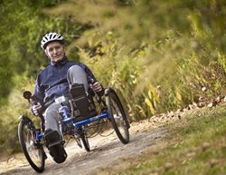 Brad Berk on bicycle