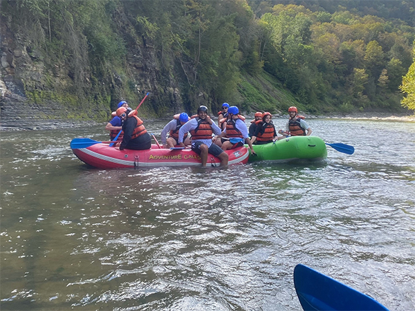 Resident kayaking