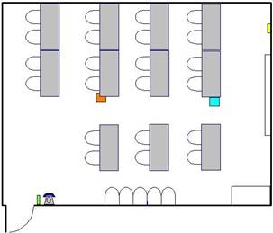 Room layout, SRB 1402