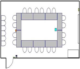 Room layout, SRB 1406