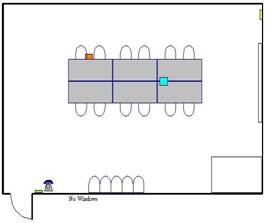 Room layout, SRB 1410