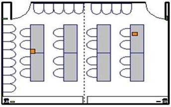 Room layout, SRB 4414 a/b