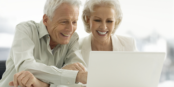 Couple at computer